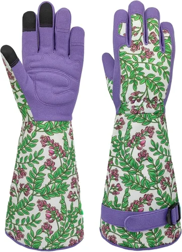Miniatura 13 de Guantes Largos de Jardinería, Resistentes a Espinas y Pinchazos, Guantes Protectores para Rosas y Cactus para Jardinero, Regalos Girasol
