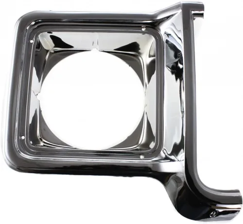 Miniatura 8 de Para puerta de faros delanteros Chevy K10 1975 1976 1977 lado del conductor Redondo Cromo y plateado oscuro pintado GM2512134 376627