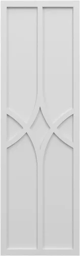 Miniatura 5 de Persianas de montaje fijo True Fit PVC Cedar Park de 12 pulgadas de ancho x 69 pulgadas de alto, color blanco (por par - herrajes no incluidos)