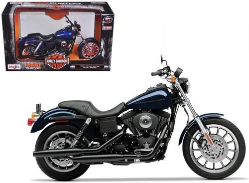 Miniatura 2 de Maisto 2004 Harley Davidson Dyna Super Glide Sport Bike 1/12 Motocicleta Azul