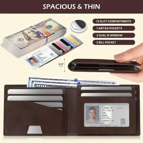 Miniatura 4 de typecase Cartera para hombre, Bifold de identificación abatible (1 modo)