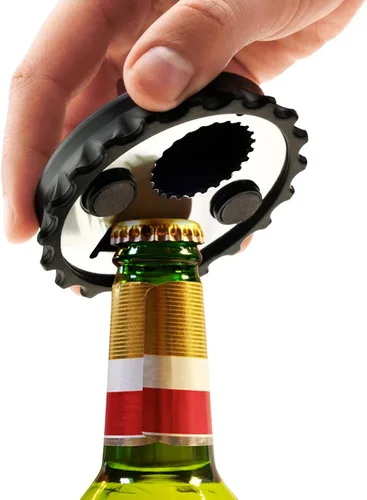Miniatura 5 de Magnetic Beer Bottle Opener - Vintage Flowers Hummingbird Print Portable One Handed Small Magnetic Bottle Opener for Fridge with Bartender and