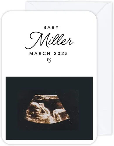 Miniatura 25 de Andaz Press Tarjetas de anuncios de embarazo personalizadas con sobres, Baby Is On The Way Ideas personalizadas para revelar ideas de anuncio de El