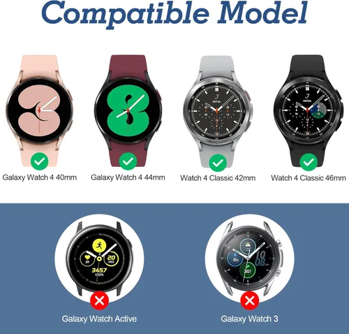 Miniatura 3 de Paquete de 10 correas compatibles con Samsung Galaxy Watch 6 1.850 in 1.693 in/Galaxy Watch 5/Galaxy Watch 4 1.575 in 1.732 in/Galaxy Watch 4
