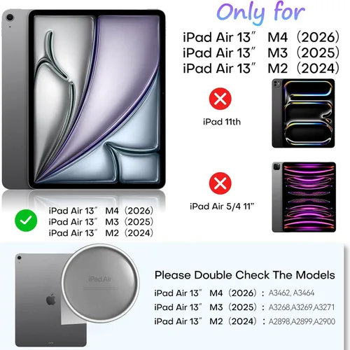 Miniatura 2 de OMOTON PAPERSENSE - Paquete de 2 protectores de pantalla de papel para iPad Air de 13 pulgadas M3/M2 (7ª/6ª generación, 2025/2024), película PET