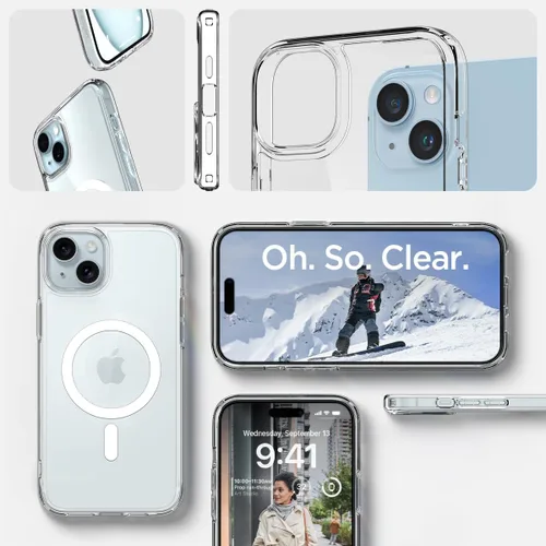 Miniatura 92 de Spigen Funda para iPhone 13 Mini, ultra híbrida MagFit [antiamarilleo] [compatible con Magsafe] - Transparente