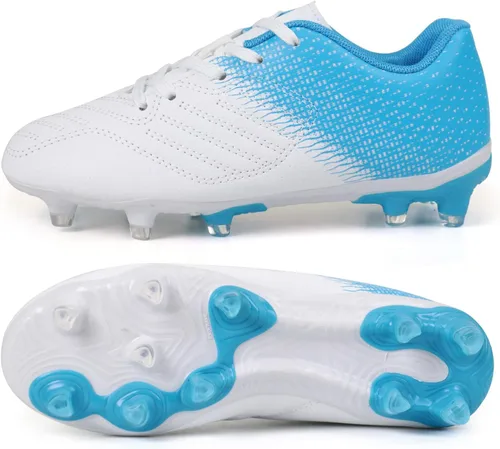 Miniatura 2 de Brooman - Zapatos deportivos con tacos para niños y niñas, zapatos de fútbol para usar al aire libre