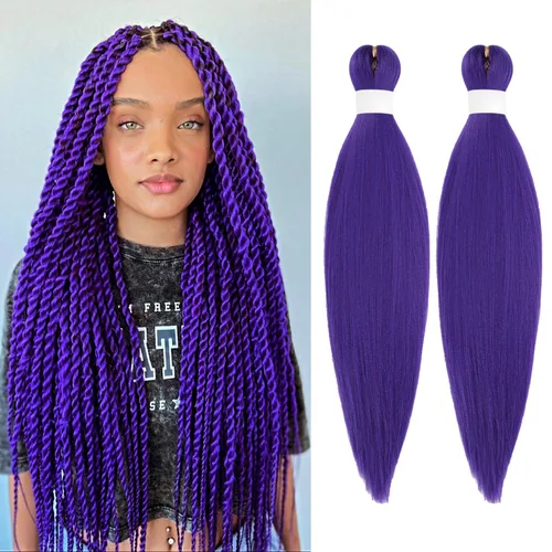 Miniatura 33 de Extensiones de cabello para trenzar preestiradas, color negro, 12 pulgadas, 8 paquetes de cabello natural para trenzar, fácil trenza, ajuste de agua