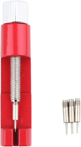 Miniatura 5 de Fydun Metal Watch Band Bracelet Link Pin Rver Rep Tool Kit for Families (Red)
