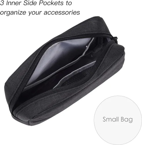 Miniatura 3 de CAAORDKSO Organizador de Electrónicos Estuche de Viaje, Organizador de Cables Bolsa Organizadora de Cables de Viaje Impermeable Portátil Estuche