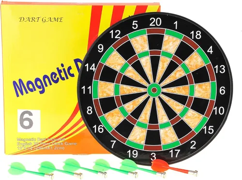 Miniatura 7 de PowerTRC Juego de mesa de dardos magnéticos, juguete de dardos magnéticos para niños, actividades de juego en interiores y exteriores, regalo
