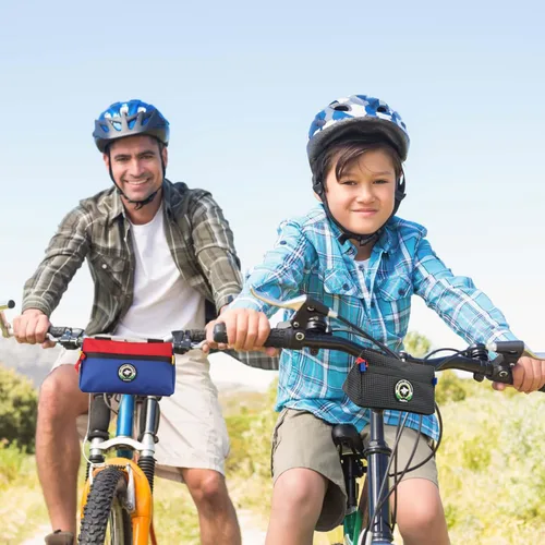 Miniatura 8 de Bolsa para Manillar de Bicicleta Vortika, Paquete de Cesta Frontal para Bicicleta Infantil, Bolsa Impermeable para Bicicletas, Bolsa Pequeña