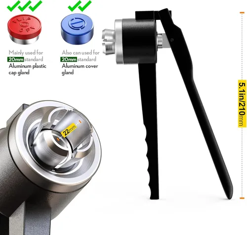Miniatura 2 de Crimpadora de tapa de vial de 0.787 in Taponadora manual de botellas