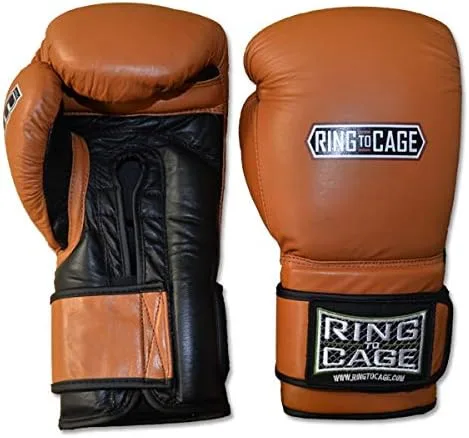 Ring to Cage Guantes de combate de espuma MiM-Foam de 50 onzas, correa de seguridad para Muay Thai, MMA, kickboxing, boxeo (50 onzas)