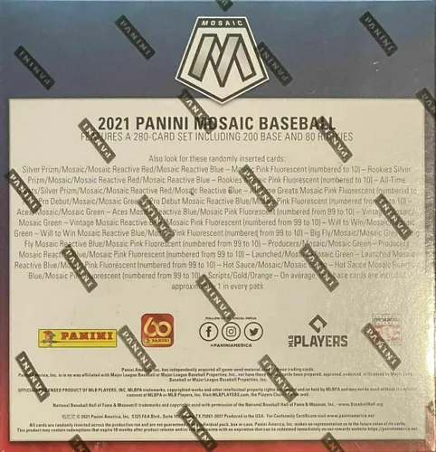 Miniatura 4 de 2021 Panini Mosaic MLB Baseball Mega Box