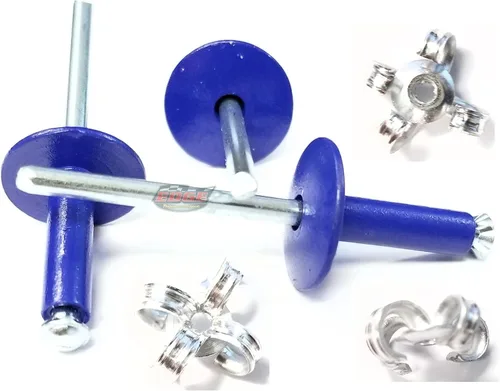 Miniatura 5 de Remaches Pop de aluminio negro plano de 3/16 "cabeza grande explosión de plátano Peel Back Fasteners .125 - .560 Grip Range