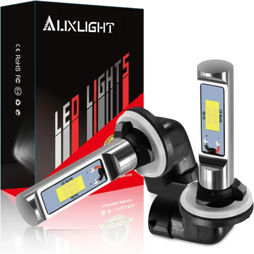 Miniatura 19 de AUXLIGHT H1 Bombillas LED antiniebla DRL, 3000 lúmenes, bombillas de repuesto extremadamente brillantes para automóviles, camiones, amarillo dorado