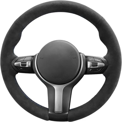 Miniatura 18 de MEWANT - Funda para volante de automóvil cosida a mano de Athsuede para BMW F87 M2 F80 M3 F82 M4 M5 F12 F13 M6 F85 X2 X5 M F86 X6 M F33 F30 M