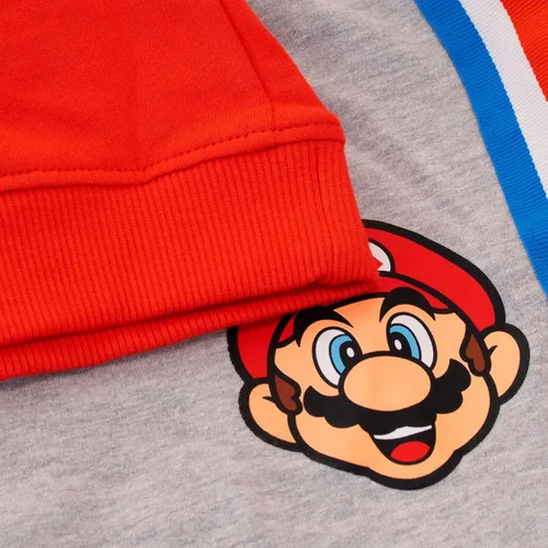 Miniatura 5 de SUPER MARIO Conjunto de sudadera y pantalones deportivos para niños de 2 piezas