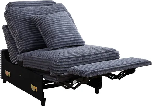 Miniatura 60 de ORRD Consola de almacenamiento multifuncional con soportes dobles para tazas, mesa, estación de carga USB para sofá modular seccional para sala