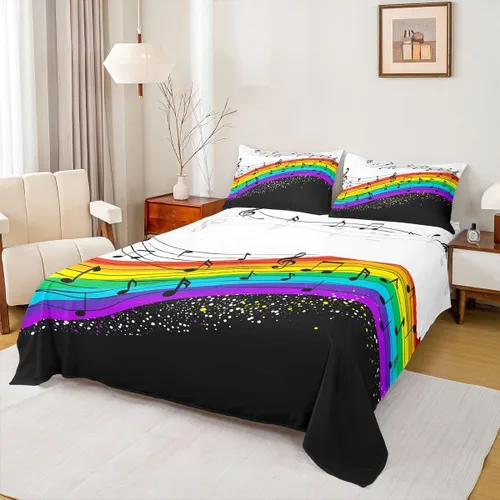 Miniatura 42 de Erosebridal Juego de sábanas 3D de mundo submarino con diseño de peces de playa, azul mar, tamaño individual, sábana bajera ajustable con diseño
