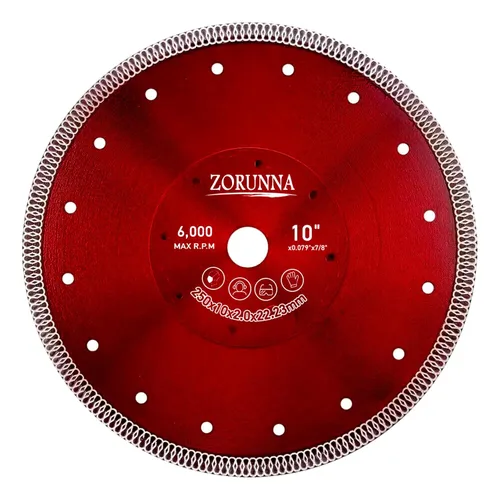Miniatura 17 de ZORUNNA Hoja de diamante de 4 pulgadas para amoladora angular, hoja de sierra de azulejos súper fina para corte suave, 2 cuchillas de corte