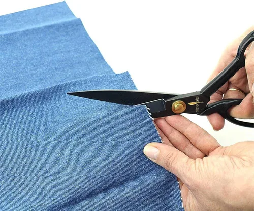 Miniatura 4 de Tijeras de sastre profesionales de 8 pulgadas para cortar tela, tijeras resistentes para corte de cuero, tijeras de costura afiladas industriales