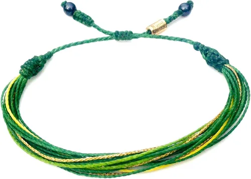 Miniatura 37 de Rumi Sumaq Pulsera de cuerda náutica para hombres, mujeres y niños - Resistente al agua, con nudo manual ajustable - Estilos de mapa de la isla
