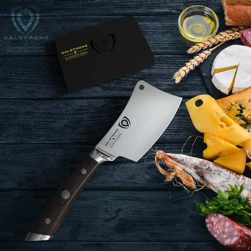 Miniatura 9 de Dalstrong - Cuchillo de carnicero, 4.5 pulgadas, serie Gladiador Elite, cuchillo de cocina resistente para regalo, mango negro, cuchillo afilado