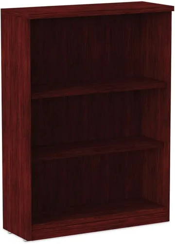 Miniatura 10 de Alera Alera Valencia Series Librería, tres estantes, 31.75 pulgadas de ancho x 14 pulgadas de profundidad x 39.38 pulgadas, color cereza medio