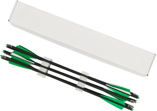 Miniatura 7 de TOPARCHERY 12 piezas de ballesta flechas ballesta pernos de 16 pulgadas/20 pulgadas de caza de tiro con arco flechas de carbono con paletas de 4