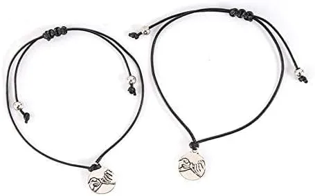 Miniatura 2 de Regalos de amistad para mujeres, mejores amigas, pulseras para 2 pulseras de relación a juego para parejas, mejores amigas, mamá e hija, hijo