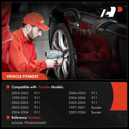 Miniatura 2 de A-Premium Sensor de velocidad de rueda ABS delantera/trasera compatible con Porsche - 911 1999-2005, para Boxster 1997-2004, con control de tracción