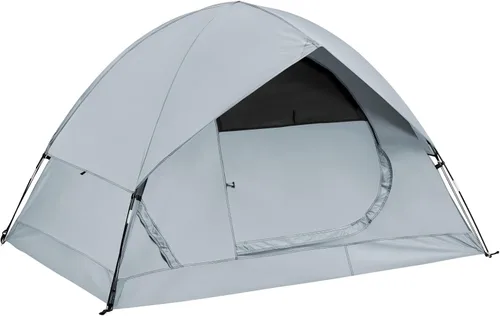 Miniatura 8 de Amplia tienda de campaña impermeable para 2/4 personas para 4 estaciones con gran sobretecho – Versátil tienda de campaña al aire libre