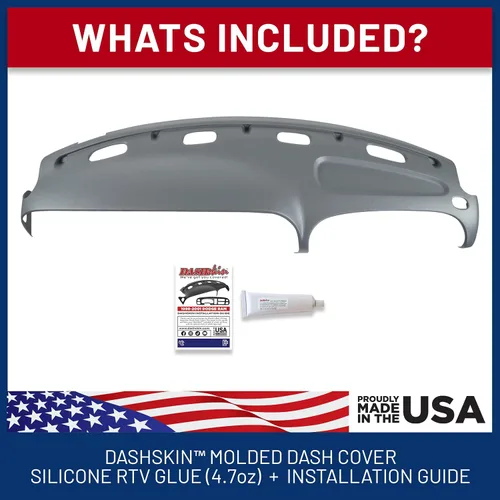 Miniatura 3 de DASHSKIN Tapa moldeada para salpicadero compatible con Dodge Ram 1500 1998 1999 2000 2001 (98-02 Ram 2500 y 3500) en gris niebla, fabricada