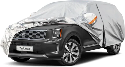 Miniatura 62 de Kayme - Cubierta completa impermeable de 6 capas para automóvil, apta para todo clima, protección para exteriores contra lluvia, rayos ultravioleta