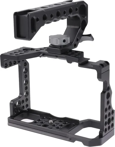 Miniatura 11 de Hersmay Jaula para Canon M5 M50 II con mango superior, jaula de cámara para cámara Canon EOS M50 Mark II/M50/M5, Vlogging Video Shooting Cine Rig