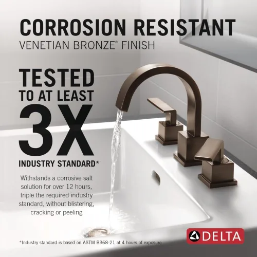 Miniatura 2 de Vero Llave de baño amplia con dos manijas, 3553LF-RB