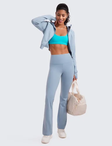 Miniatura 24 de CRZ YOGA Butterluxe - Mini brasier para mujer, cuello redondo, de bajo impacto, inalámbrico, deportivo, yoga, acolchado, para entrenamiento