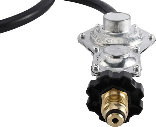Miniatura 7 de Artilife Manguera reguladora de propano de dos etapas de 10 pies con conexión POL estándar x 3/8 pulgadas hembra para RV, parrilla, generador