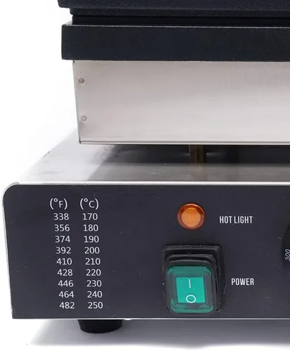 Miniatura 6 de Máquina para hacer gofres, máquina cuadrada antiadherente para hacer gofres, máquina comercial de acero inoxidable para panaderías, restaurantes