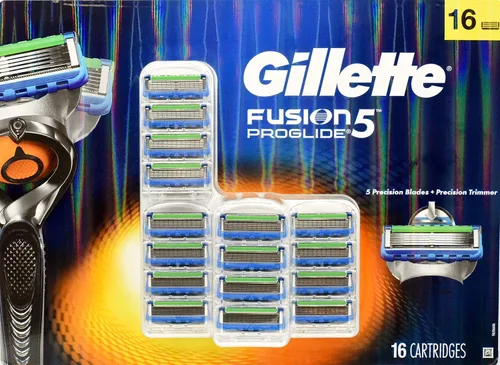 Gillette Fusion5 ProGlide - Recambios de cuchillas de afeitar para hombre, paquete de 16 cartuchos (el embalaje puede variar)