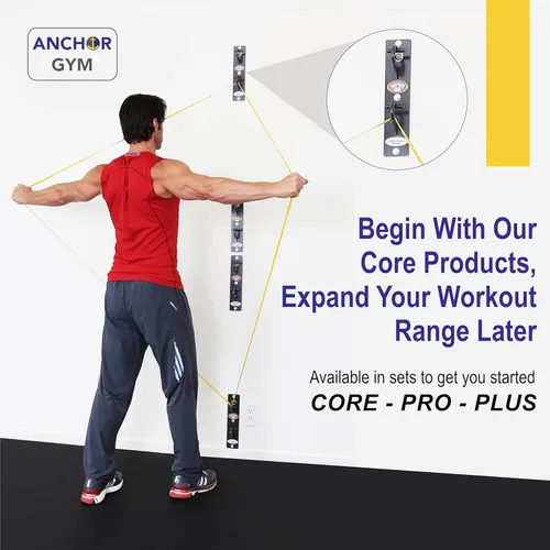 Miniatura 5 de Anchor Gym Anclaje de montaje en pared para entrenamiento – Estación de ejercicio de anclaje de entrenamiento para correas de peso corporal, bandas