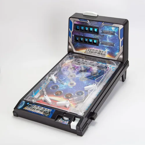 Miniatura 3 de Mini máquina de pinball - Juego de pinball de mesa para adultos, juego de arcada casera con luz, juguete de disparo de bola de escritorio - Regalos