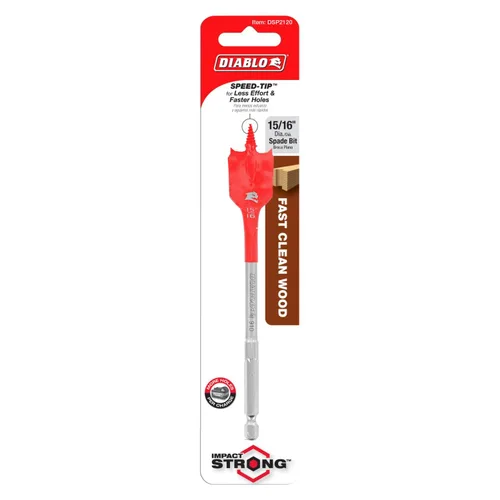 Miniatura 2 de Diablo Broca de sable para madera - Diseño Speed-TIP - Diámetro de 15/16", longitud de 6", vástago hexagonal de 1/4" - DSP2120