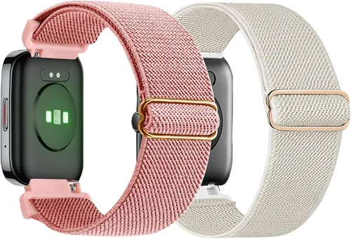 Miniatura 8 de Correa de reloj de nailon de 0.748 in compatible con SKG V7 Pro/SKG V7/ID205/ID205S/ID205U, correa deportiva de nailon suave y elástica ajustable