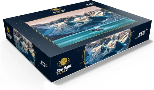 Miniatura 3 de MyPuzzle Alaska Whales - Rompecabezas prémium de 1000 piezas, fabricado en Estados Unidos