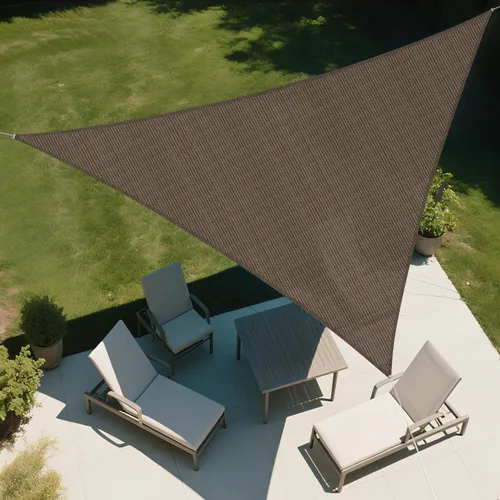 Miniatura 9 de SunnyRoyal Toldo parasol triangular de 8 x 8 x 8 pies con bloqueo UV, para patio, jardín, piscina (turquesa)