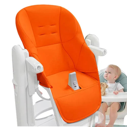 Miniatura 9 de Silla de comedor para bebé, cojín de cuero sintético para silla alta, cómodo cojín para silla alta para silla alta reemplazo para Peg Perego Tatamia