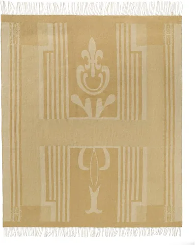 Miniatura 2 de Manta Jacquard de Lana Pura con Borlas, Grande 55x83 pulgadas, 1.5 libras, Manta de Rodilla de Lana de Cordero Suave y Cálida para Sofá Cama
